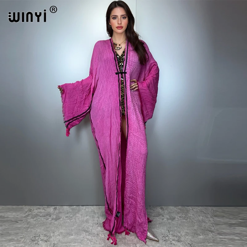 WINYI Geometric print kimono kaftan beachwear Cardigan evening dress abaya dubai luxury cover-ups beach outfits women long dress
WINYI Geometric print kimono kaftan beachwear Cardigan evening dress abaya dubai luxury cover-ups beach outfits women long dress