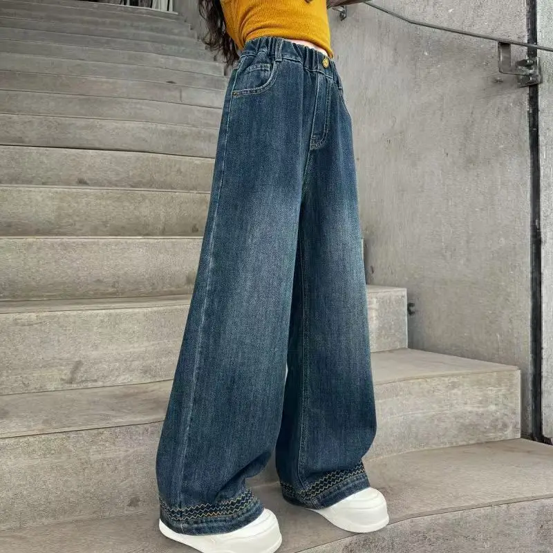 Girls' Jeans Spring Autumn 2025 New Loose Straight Wide Leg Comfortable Casual Trousers Kids Clothing
Girls' Jeans Spring Autumn 2025 New Loose Straight Wide Leg Comfortable Casual Trousers Kids Clothing