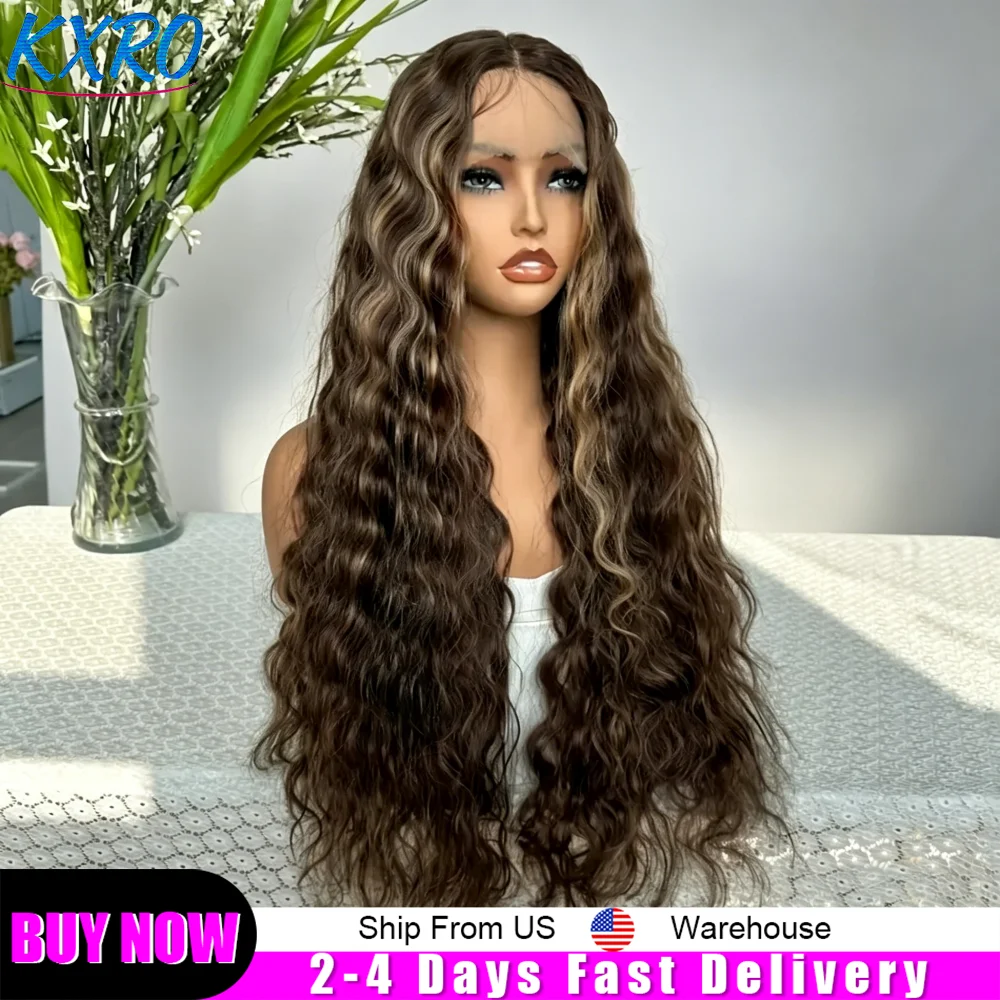 P4/27 Highlight Honey Brown Curly Transparent HD 13x4 Lace Frontal Real Human Hair Wigs Ombre Color Deep Water Wave Full Wigs for Women ready to wear On Clearance Sale Pre Plucked Wig Party work daily life
P4/27 Highlight Honey Brown Curly Transparent HD 13x4 Lace Frontal Real Human Hair Wigs Ombre Color Deep Water Wave Full Wigs for Women ready to wear On Clearance Sale Pre Plucked Wig Party work daily life