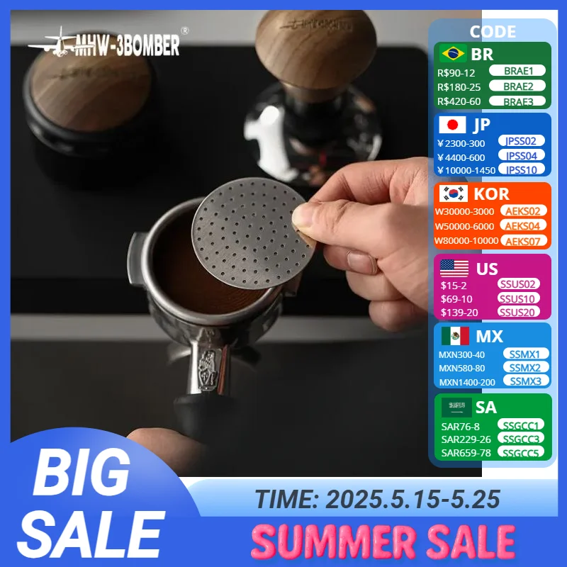 Reusable Coffee Filter 58.5/53/51mm Puck Screen Stainless Steel Mesh Plate Fit 58mm Portafilter Baskets Home Barista Accessories
Reusable Coffee Filter 58.5/53/51mm Puck Screen Stainless Steel Mesh Plate Fit 58mm Portafilter Baskets Home Barista Accessories