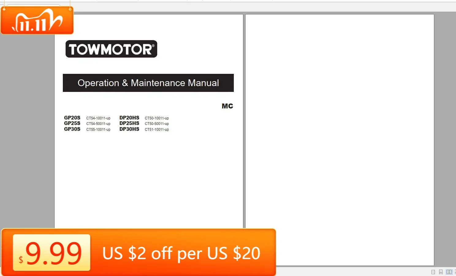 Вилочный погрузчик TruckEPC CAT 33,56 ГБ MCFA Полная коллекция Новое обновление 03.2022 Руководства в формате PDF
Вилочный погрузчик TruckEPC CAT 33,56 ГБ MCFA Полная коллекция Новое обновление 03.2022 Руководства в формате PDF