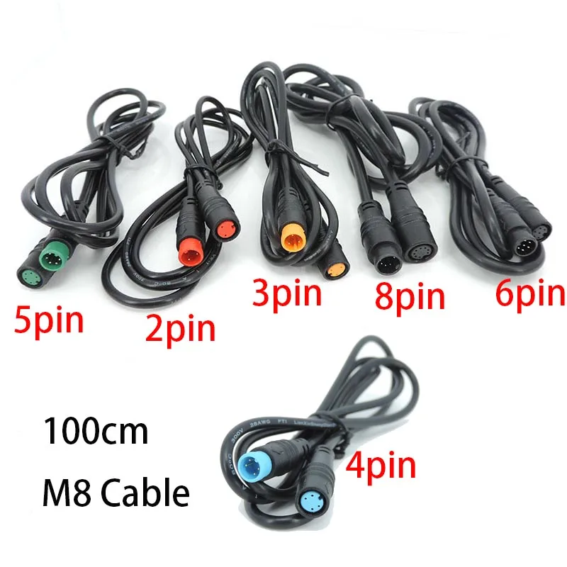 1M Speed Sensor male to female M/F Extension connector Cable M8 2 3 4 5 6 Pin Electric Bicycle Waterproof for Ebike Copper Wire
1M Speed Sensor male to female M/F Extension connector Cable M8 2 3 4 5 6 Pin Electric Bicycle Waterproof for Ebike Copper Wire