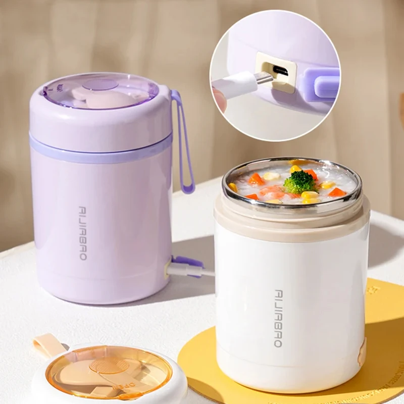 600ML Portable USB Electric Heating Lunch Box Stainless Steel Food Warmer for Picnic Milk Drink 5V 12V 24V Food Heater
600ML Portable USB Electric Heating Lunch Box Stainless Steel Food Warmer for Picnic Milk Drink 5V 12V 24V Food Heater