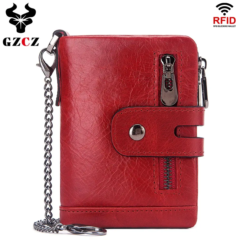 GZCZ RFID кошелек из 100% натуральной кожи с карманом для монет на молнии для мужчин, держатель для денежных карт, двойной двойной двойной короткий кошелек
GZCZ RFID кошелек из 100% натуральной кожи с карманом для монет на молнии для мужчин, держатель для денежных карт, двойной двойной двойной короткий кошелек