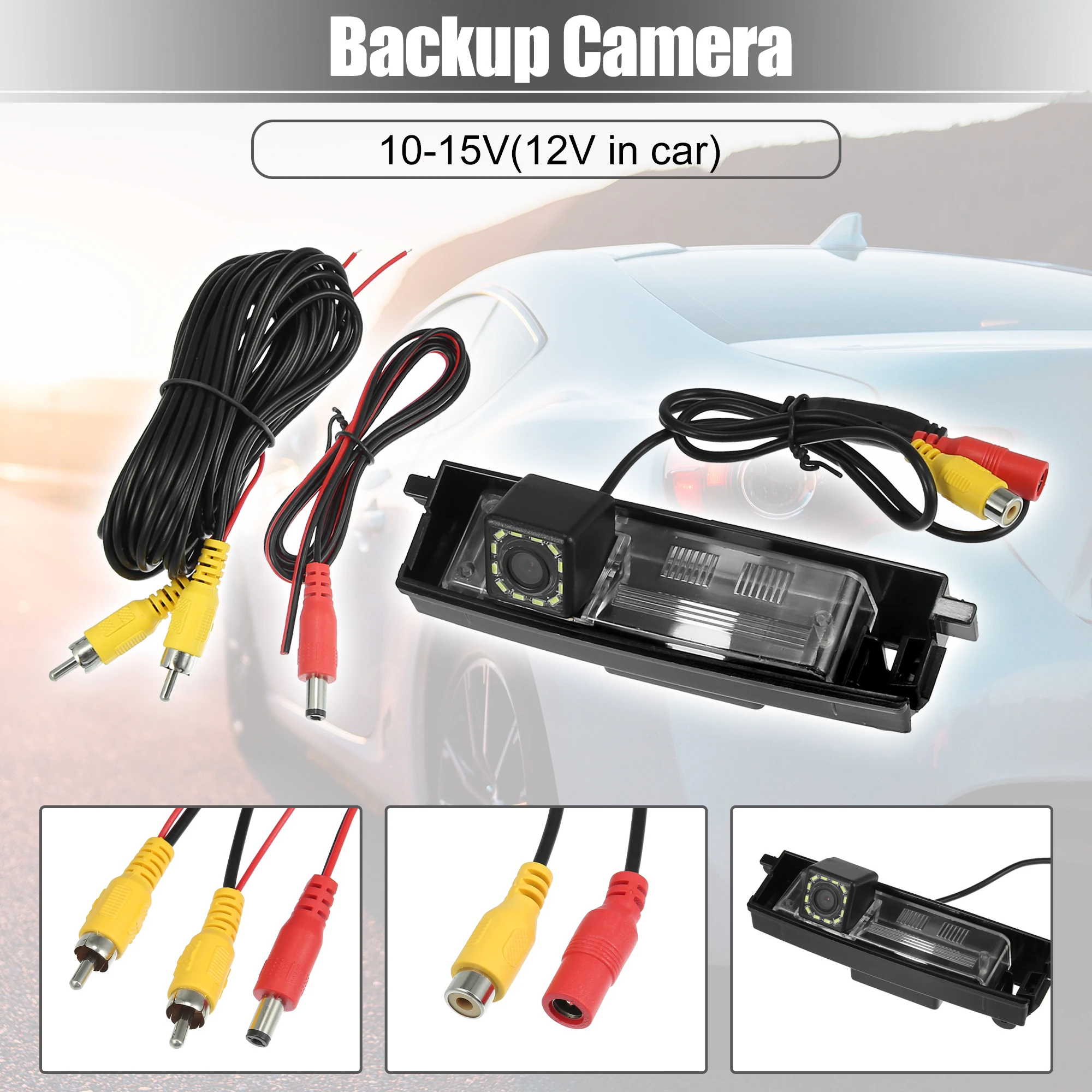 UXCELL Backup Camera 12 upgraded LED lights 170 Degree Wide View Angle Rear View Black Camera 2.5mm aperture for Toyota RAV4
UXCELL Backup Camera 12 upgraded LED lights 170 Degree Wide View Angle Rear View Black Camera 2.5mm aperture for Toyota RAV4