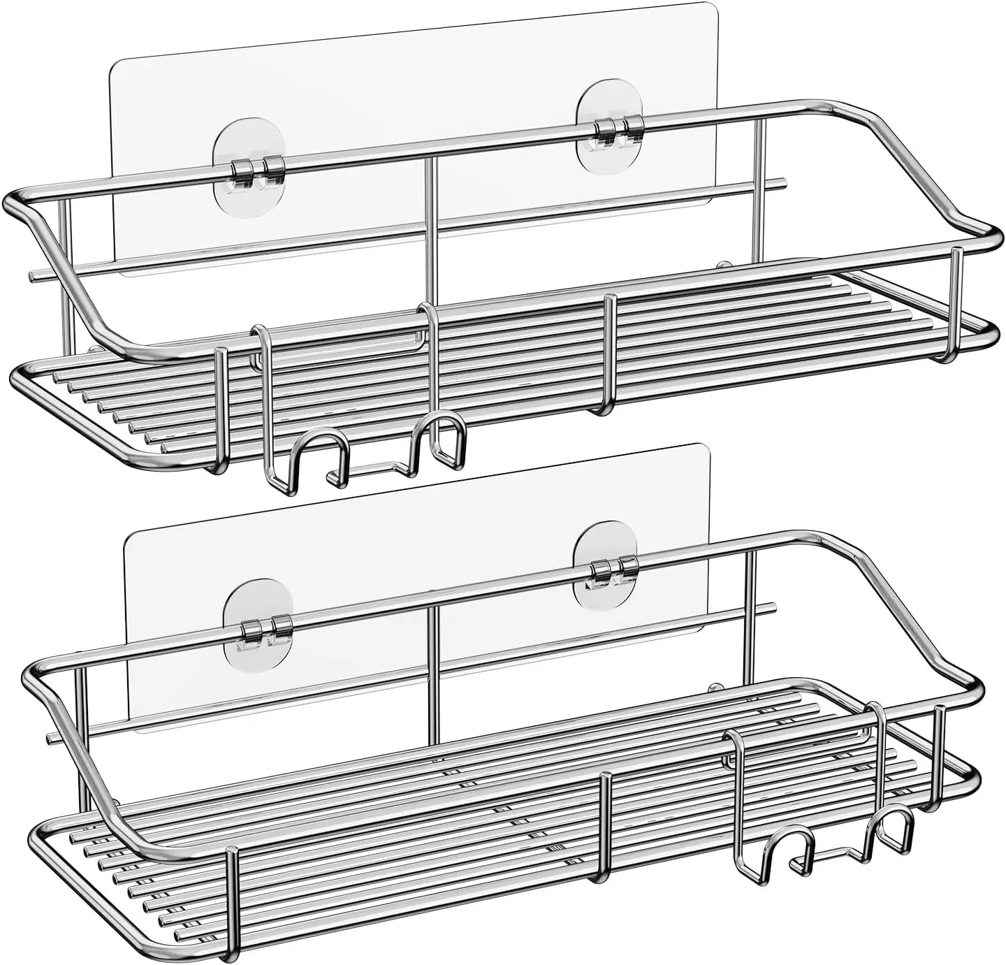 Shower Caddy Shelf Storage Rack Adhesive Without Drilling Stainless Steel with Hooks for Washroom, Lavatory, Restroom, Toilet, B
Shower Caddy Shelf Storage Rack Adhesive Without Drilling Stainless Steel with Hooks for Washroom, Lavatory, Restroom, Toilet, B