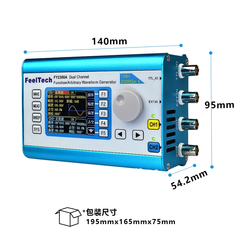 Ranlraka FY2300 12M/20M Dual Channel DDS Function Arbitrary Waveform Signal Generator Signal Source/Frequency Count
Ranlraka FY2300 12M/20M Dual Channel DDS Function Arbitrary Waveform Signal Generator Signal Source/Frequency Count