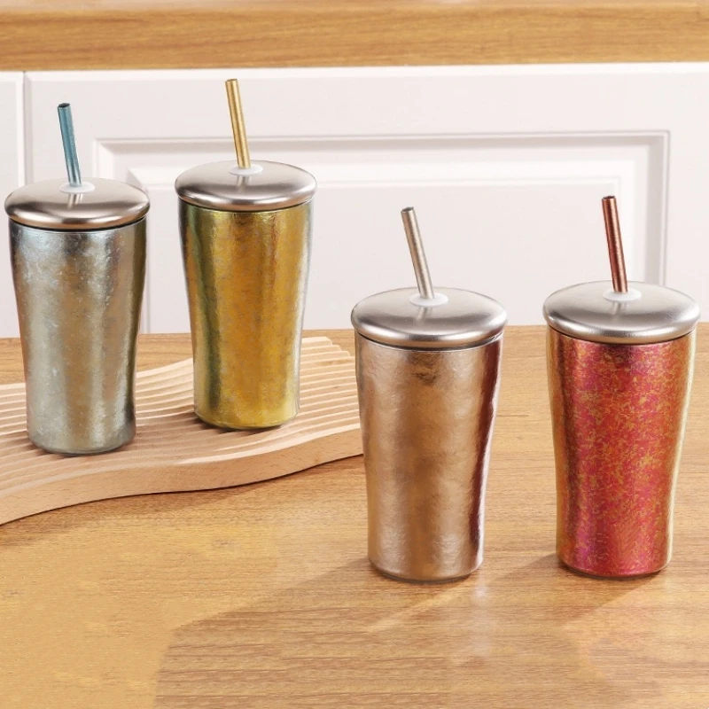 Pure Titanium Double-Wall Juice Cup Coffee Mug,With Straw and Cup lid Outdoor Camping Water Cups,Gifts Office Tea Mug Beer Cup
Pure Titanium Double-Wall Juice Cup Coffee Mug,With Straw and Cup lid Outdoor Camping Water Cups,Gifts Office Tea Mug Beer Cup