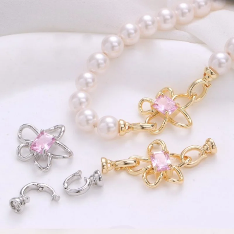 1pc Color Zirconium Jewelry Universal Connecting Clasp Accessories, Suitable for Pearl Necklace Bracelet DIY Materials Wholesale
1pc Color Zirconium Jewelry Universal Connecting Clasp Accessories, Suitable for Pearl Necklace Bracelet DIY Materials Wholesale