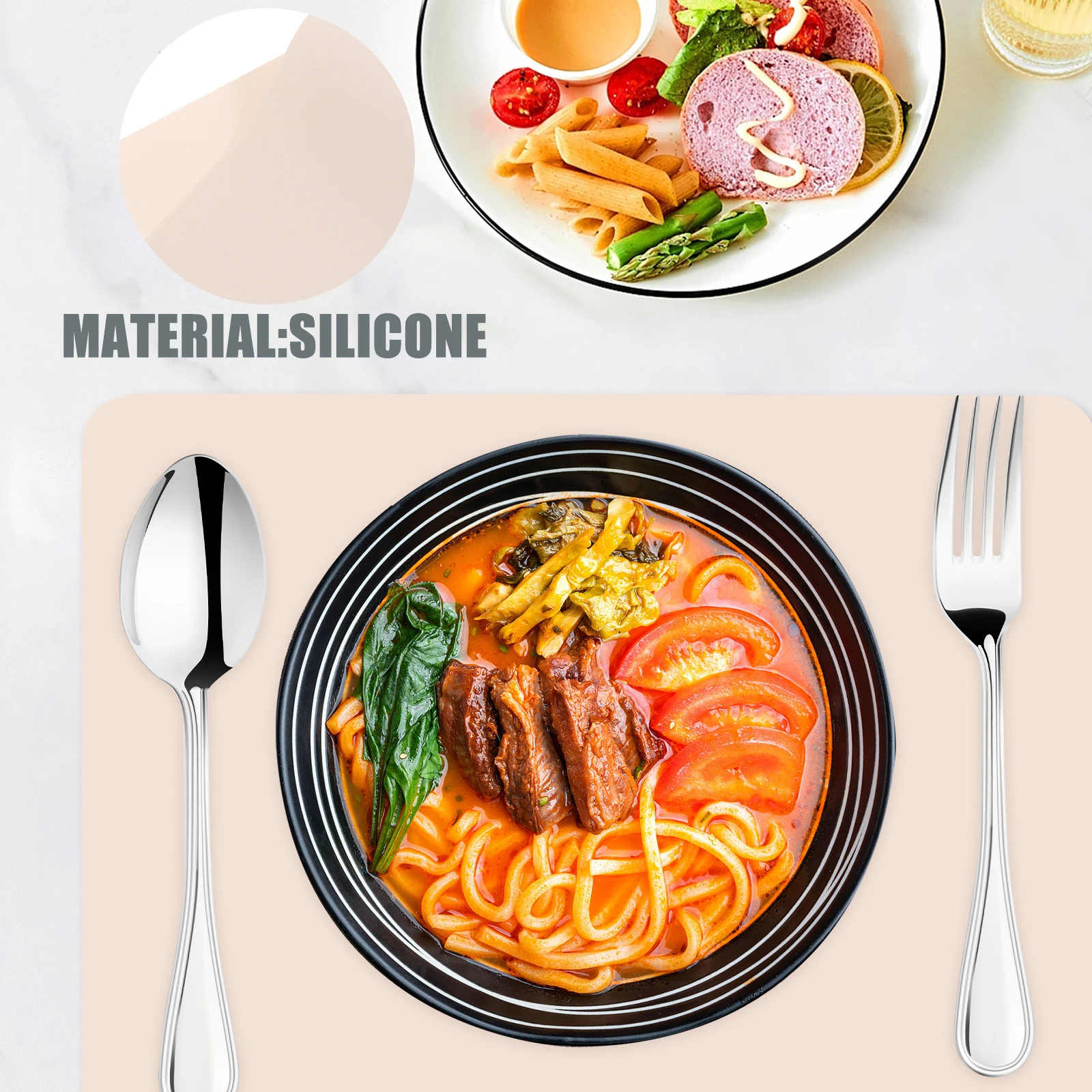 1pc Silicone Placemat Heat Resistant Kitchen Countertop Protector Coffee Pot Tea Table Mat Non-Slip Practical Dish
1pc Silicone Placemat Heat Resistant Kitchen Countertop Protector Coffee Pot Tea Table Mat Non-Slip Practical Dish