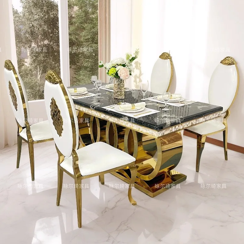 Marble Restaurant Dining Table Luxury Designer Mid Century Salon Chairs Dining Table Terrace Garden Muebles Garden Furniture 
Marble Restaurant Dining Table Luxury Designer Mid Century Salon Chairs Dining Table Terrace Garden Muebles Garden Furniture