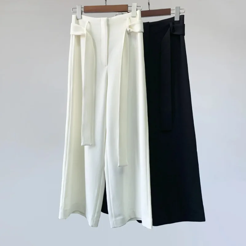 European and American High-end Women's Clothing 21 Autumn New Drape Belt High Waist Acetate Ankle-length Wide Leg Pants
European and American High-end Women's Clothing 21 Autumn New Drape Belt High Waist Acetate Ankle-length Wide Leg Pants