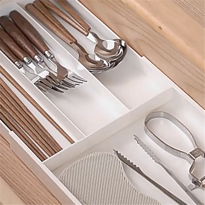 Expandable Silverware Drawer Organizer - Adjustable Utensil Tray Cutlery Holder for Kitchen Flatware Organization
Expandable Silverware Drawer Organizer - Adjustable Utensil Tray Cutlery Holder for Kitchen Flatware Organization