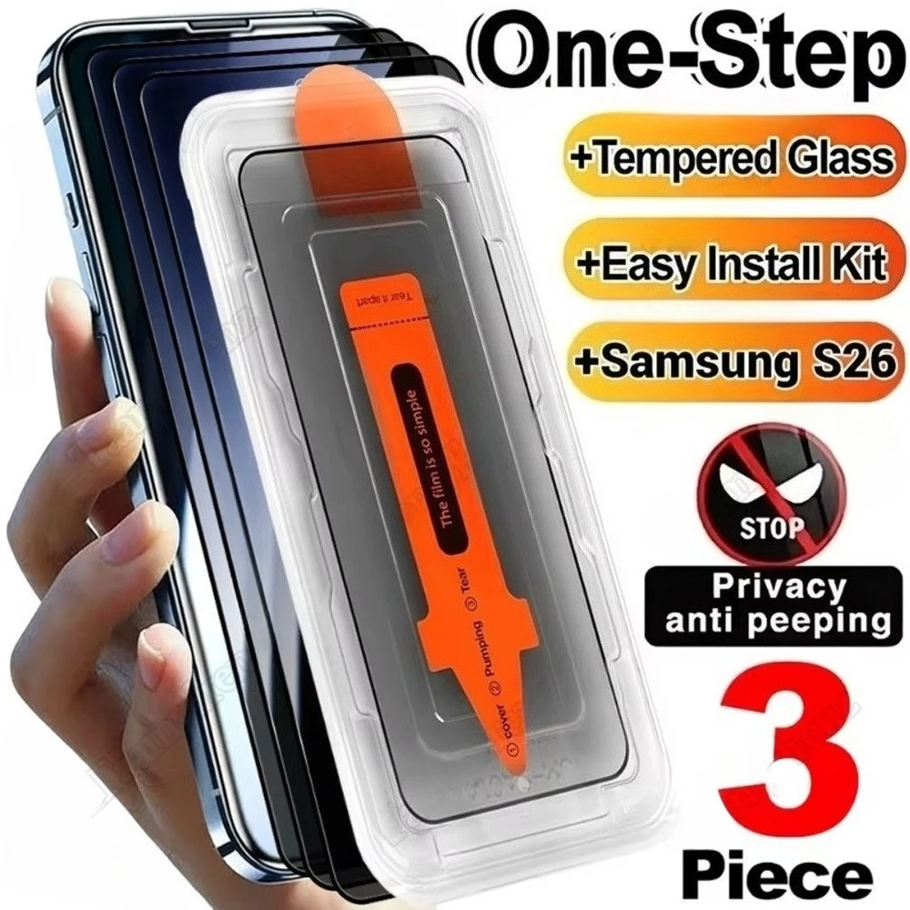 3Pcs Privacy Screen Protector for Samsung Galaxy S26 S25 S24 Ultra S23 S22 S21 Plus S24 S25 FE Dust Free Easy Installation Glass
3Pcs Privacy Screen Protector for Samsung Galaxy S26 S25 S24 Ultra S23 S22 S21 Plus S24 S25 FE Dust Free Easy Installation Glass