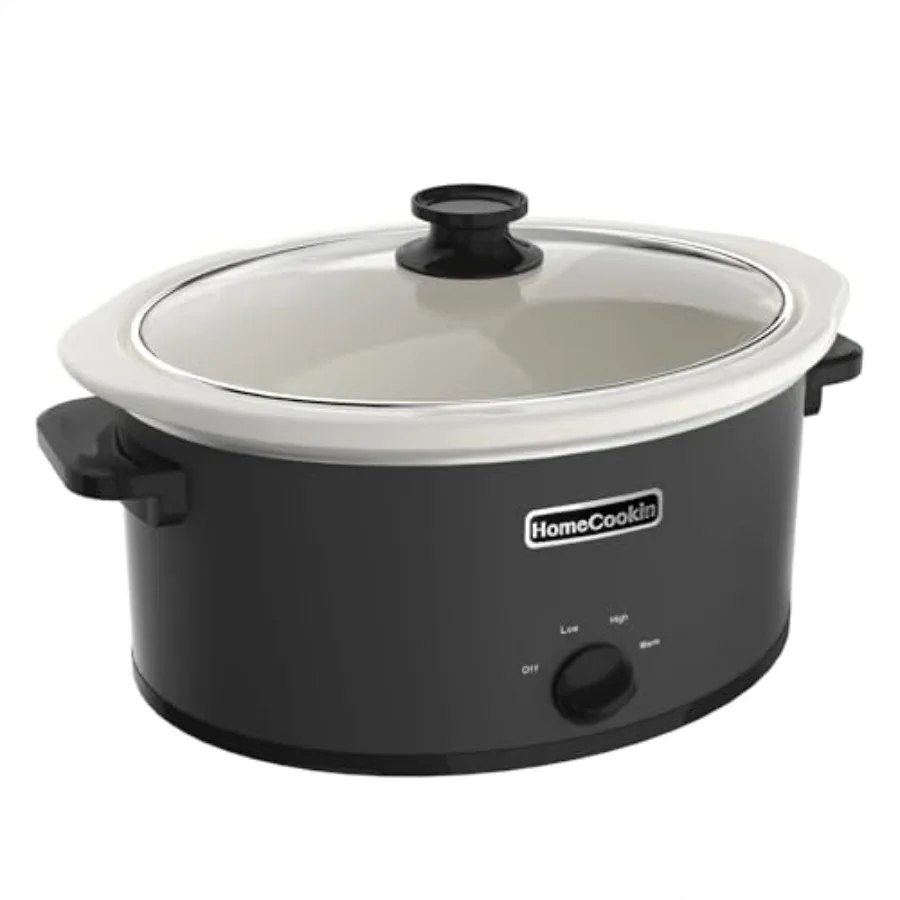 8 Quart Slow Cooker Oval Manual Pot Food Warmer with Cooking Settings
8 Quart Slow Cooker Oval Manual Pot Food Warmer with Cooking Settings