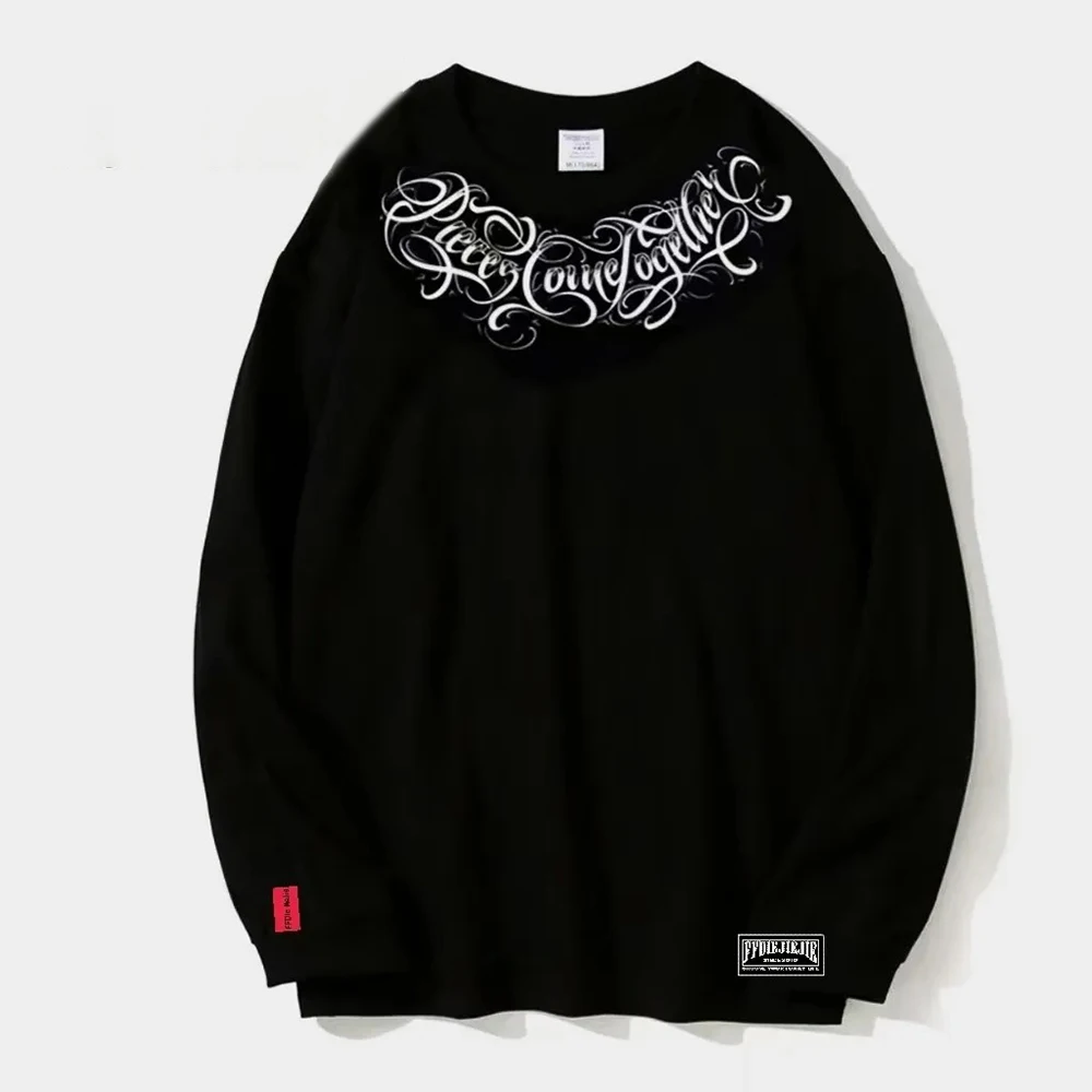 Mens Cotton Pullover Fashion Printed Pattern Street Style Long Sleeve Tops Rock Trend Gothic Letter Sleeve Design Men'S Tops
Mens Cotton Pullover Fashion Printed Pattern Street Style Long Sleeve Tops Rock Trend Gothic Letter Sleeve Design Men'S Tops