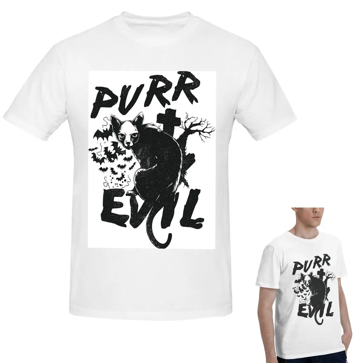 100% Cotton Purr Evil T-Shirt Men's Fashion Oversized T Shirt Men Crew Neck Summer Shirts Tops S-6XL
100% Cotton Purr Evil T-Shirt Men's Fashion Oversized T Shirt Men Crew Neck Summer Shirts Tops S-6XL