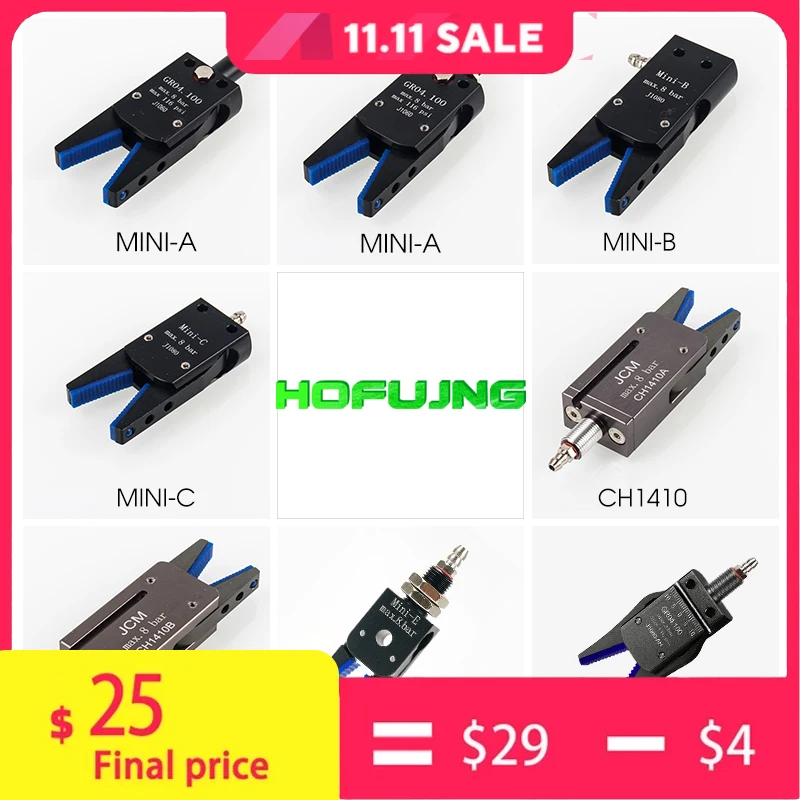 STAR Type MINI Gripper Manipulator Fixture with Magnetic Induction Antiskid Cover for Injection Molding Manipulator Accessories
STAR Type MINI Gripper Manipulator Fixture with Magnetic Induction Antiskid Cover for Injection Molding Manipulator Accessories