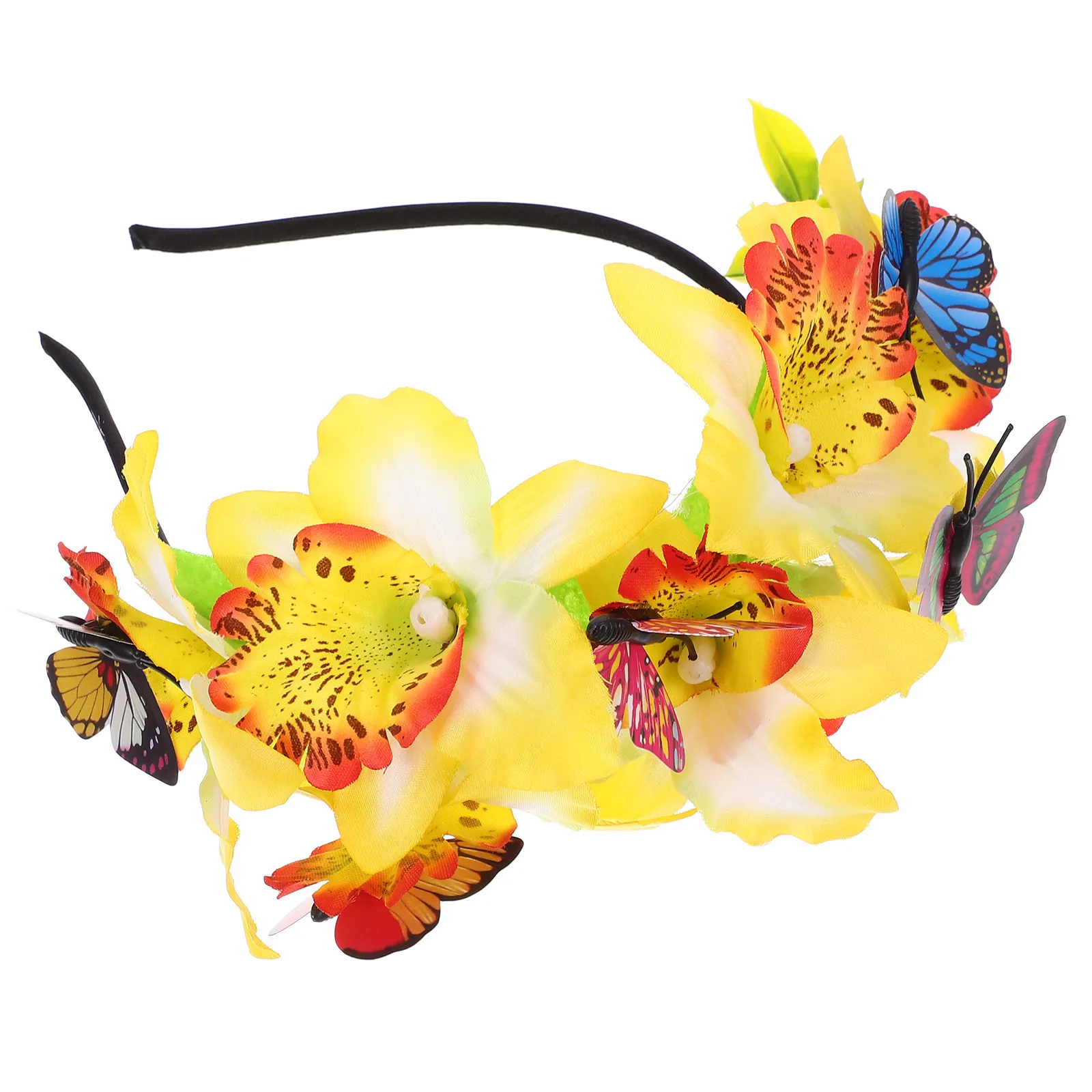Butterfly Orchid Flower Headband Cloth Butterfly Hairband Flexible Size for Party Wedding Stage Floral Hair Accessories Women
Butterfly Orchid Flower Headband Cloth Butterfly Hairband Flexible Size for Party Wedding Stage Floral Hair Accessories Women
