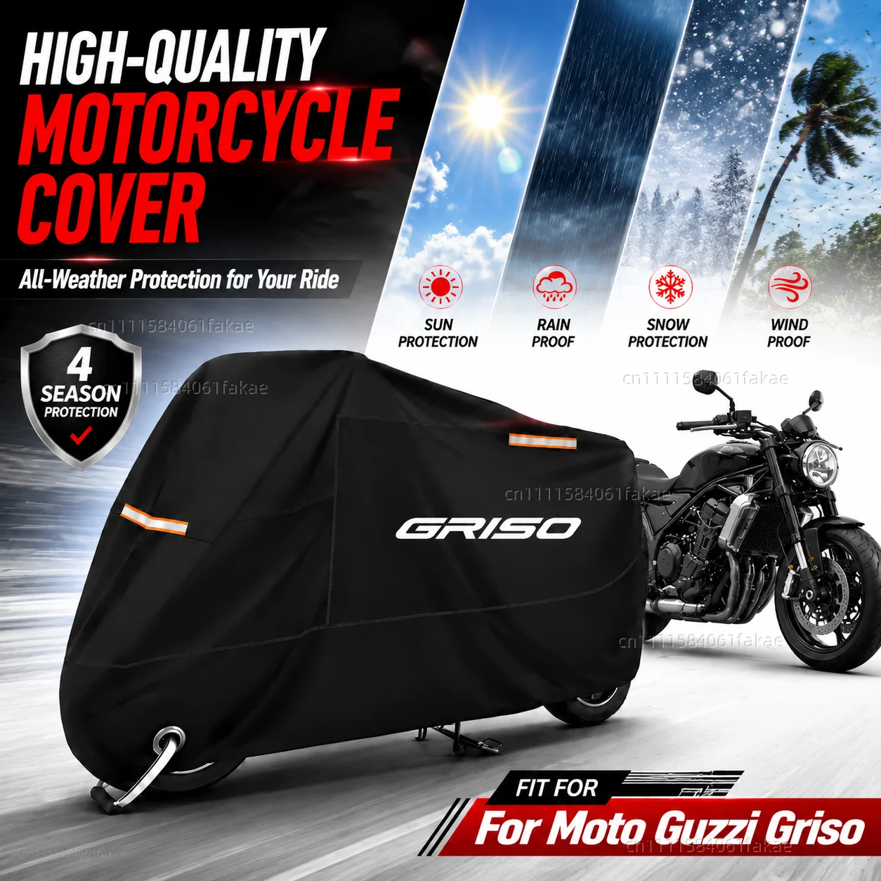 Motorcycle Cover Waterproof Outdoor All Season Dustproof UV Protective Moto Scooter Rain Cover For Moto Guzzi Griso 2005-2018
Motorcycle Cover Waterproof Outdoor All Season Dustproof UV Protective Moto Scooter Rain Cover For Moto Guzzi Griso 2005-2018