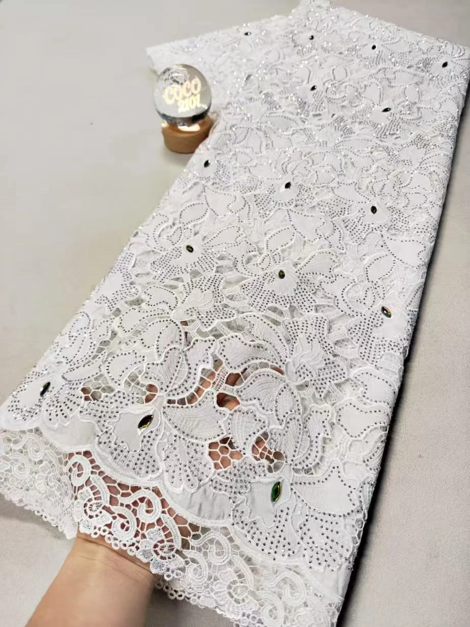 2026 High-Quality Africa Nigerian Sequins Cotton Embroidery Lace Fabric Tulle for Wedding Party Dress Chiffon 5 Yards XL199
2026 High-Quality Africa Nigerian Sequins Cotton Embroidery Lace Fabric Tulle for Wedding Party Dress Chiffon 5 Yards XL199