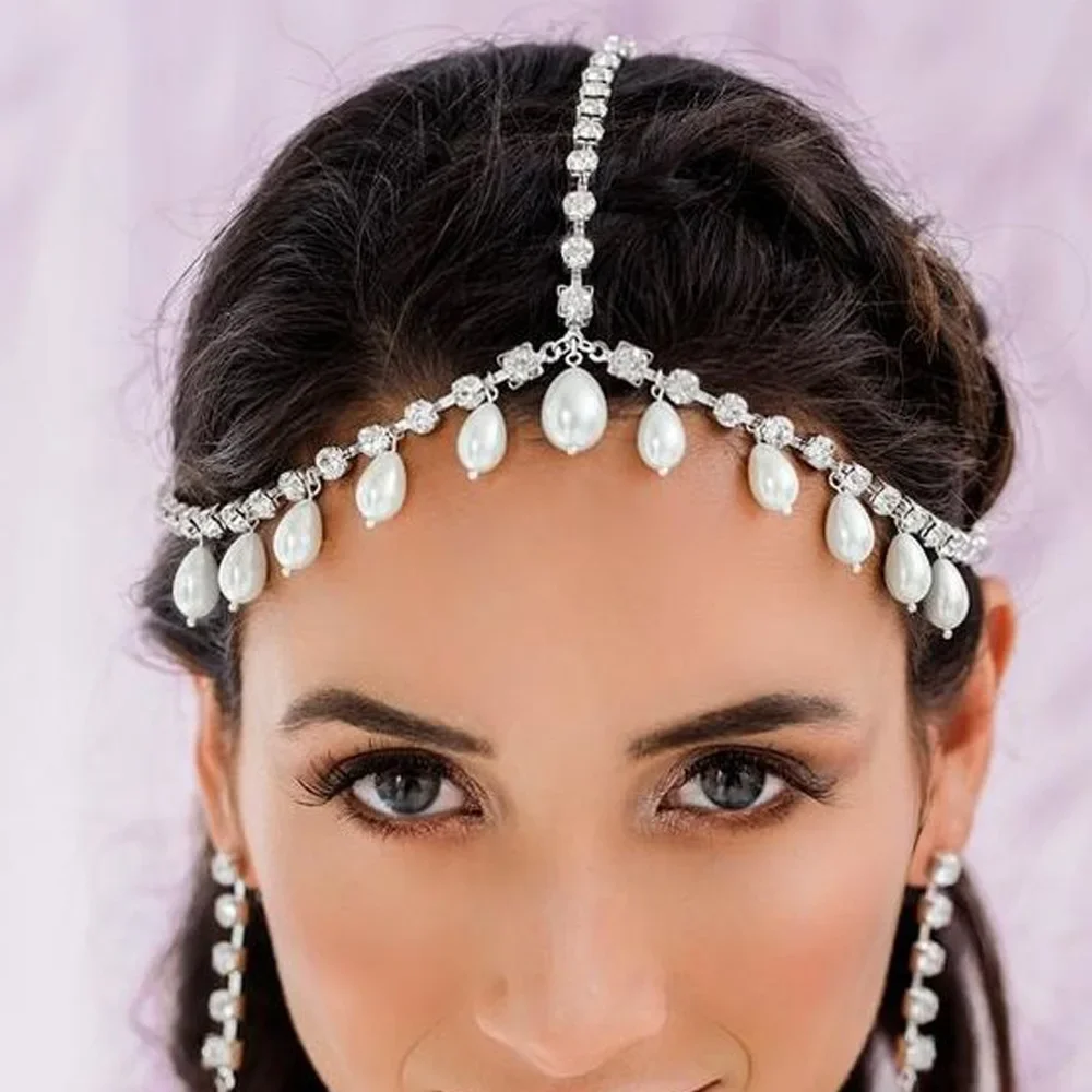 Bohemian Pearl Pendant Hair Chain for Women Simple Headband with Elegant Decoration Jewelry Ethnic Girls Headwear Accessories
Bohemian Pearl Pendant Hair Chain for Women Simple Headband with Elegant Decoration Jewelry Ethnic Girls Headwear Accessories