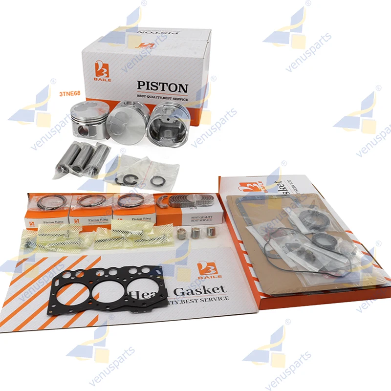 3TNE68 Overhaul Rebuild Kit for Yanmar 3D68E 3TNE68C Piston Rings Engine Parts STD 119265-22940 68*1.5HK+1.5+3mm
3TNE68 Overhaul Rebuild Kit for Yanmar 3D68E 3TNE68C Piston Rings Engine Parts STD 119265-22940 68*1.5HK+1.5+3mm