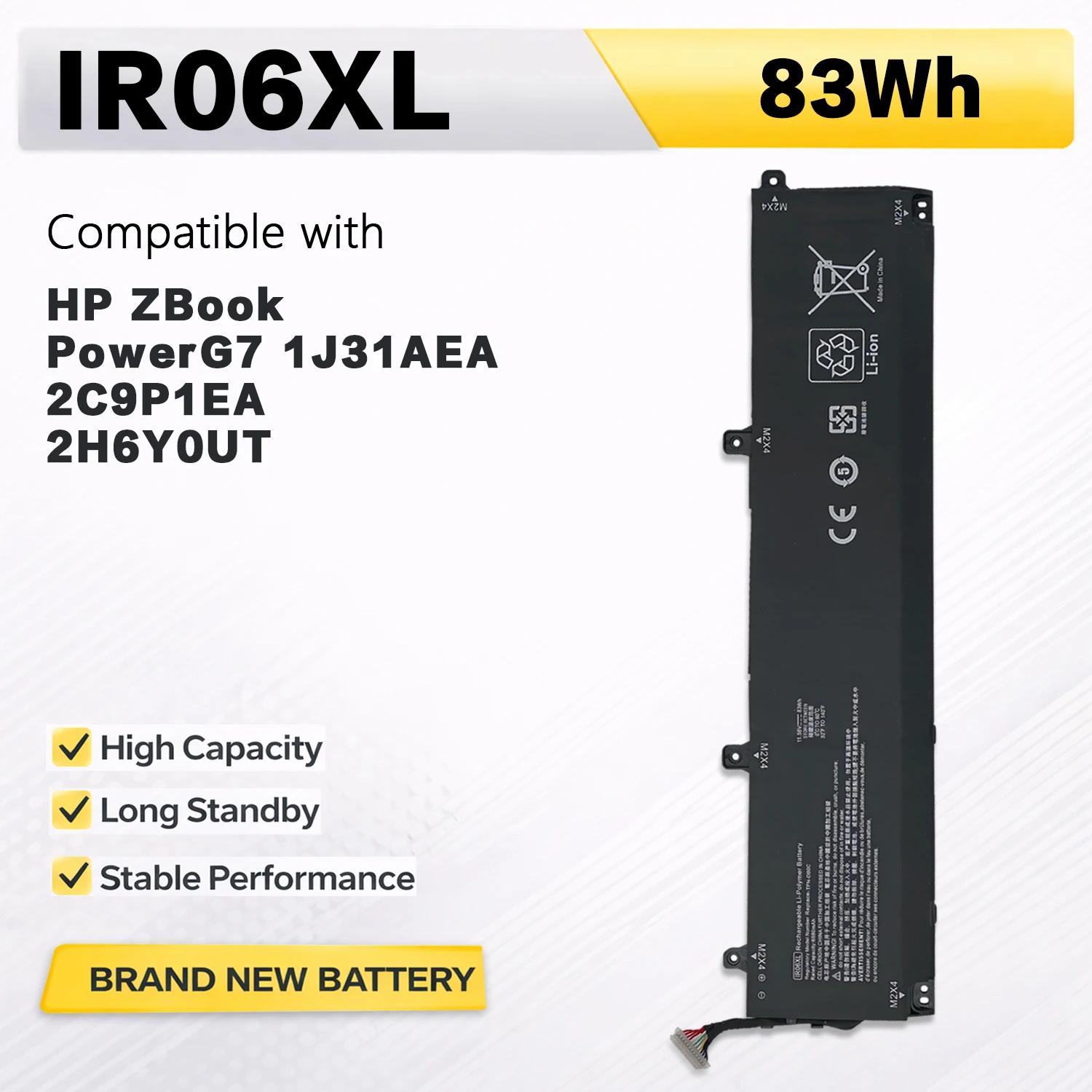 Аккумулятор PowerHub IR06XL для ноутбука HP ZBook Power G7 TPN-DB0C M01523-2C1 83Wh 11.58V
Аккумулятор PowerHub IR06XL для ноутбука HP ZBook Power G7 TPN-DB0C M01523-2C1 83Wh 11.58V