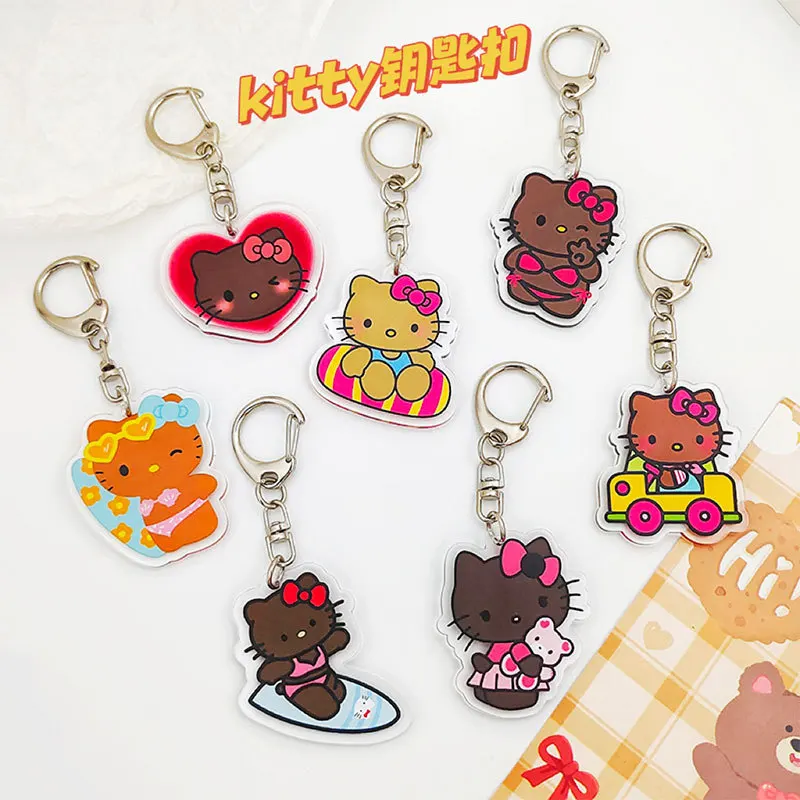 Акриловый брелок для ключей Hello Kitty Аксессуары Sanrio Аниме фигурки подвеска мультяшный косплей аксессуары для детей
Акриловый брелок для ключей Hello Kitty Аксессуары Sanrio Аниме фигурки подвеска мультяшный косплей аксессуары для детей
