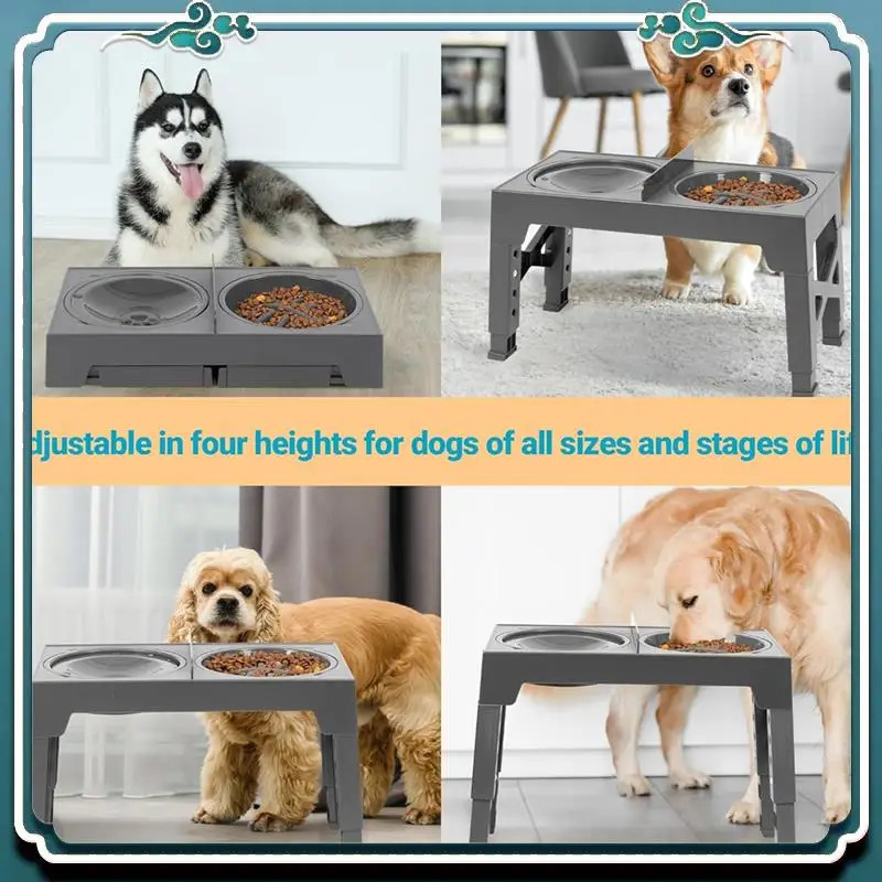 Premium Raised Dog Bowl With Slow Feeder Dog Bowl, And No Spill Dog Water Bowl, Elevated Dog Bowls Adjusts To 5 Heights For Dog
Premium Raised Dog Bowl With Slow Feeder Dog Bowl, And No Spill Dog Water Bowl, Elevated Dog Bowls Adjusts To 5 Heights For Dog
