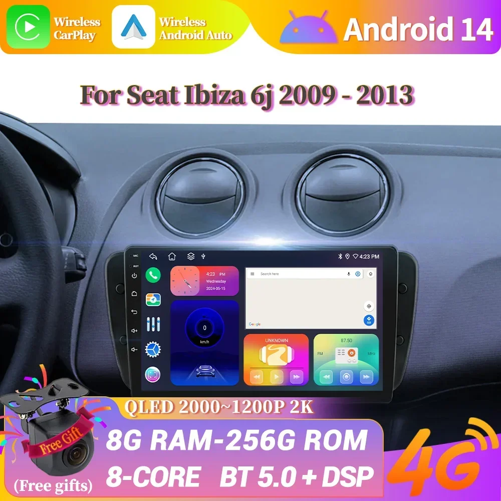 Автомобильное радио Android 14, для Seat Ibiza 6j 2009-2013, мультимедийный плеер, навигация, GPS, беспроводная стереосистема Carplay, авторадио, сенсорный экран
Автомобильное радио Android 14, для Seat Ibiza 6j 2009-2013, мультимедийный плеер, навигация, GPS, беспроводная стереосистема Carplay, авторадио, сенсорный экран