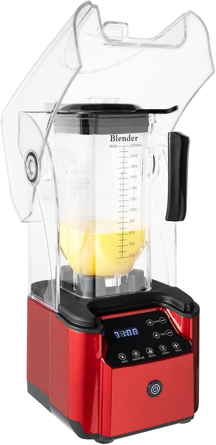 Countertop Blender, 2.2L Professional Compact Smoothie & Food Processing Blender, Commercial Blender Fruit Juicer Smoothie Maker
Countertop Blender, 2.2L Professional Compact Smoothie & Food Processing Blender, Commercial Blender Fruit Juicer Smoothie Maker