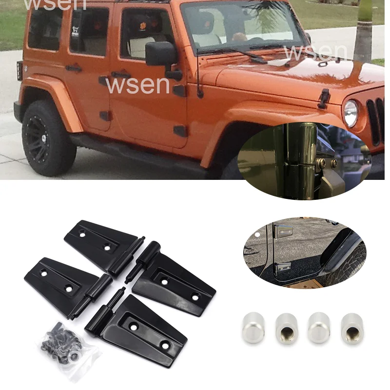 Solid Heavy-duty Door Hinge Pin Guides Mount Kit For Jeep Wrangler JK 2007 2008 2009 2010 2011 2012/13 2014 2015 2016 2017 2018
Solid Heavy-duty Door Hinge Pin Guides Mount Kit For Jeep Wrangler JK 2007 2008 2009 2010 2011 2012/13 2014 2015 2016 2017 2018