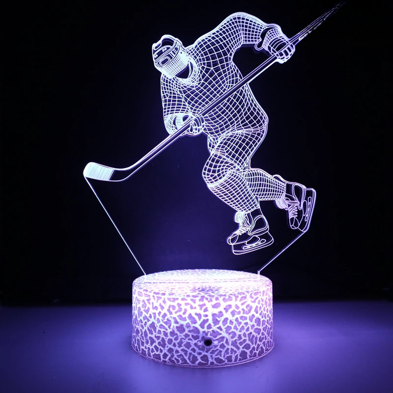 Hockey 3D Night Light Illusion Decor Lamp 7 Colors Changing Nightlight Room Decor Christmas Birthday Gifts for Kids Boys Girls
Hockey 3D Night Light Illusion Decor Lamp 7 Colors Changing Nightlight Room Decor Christmas Birthday Gifts for Kids Boys Girls