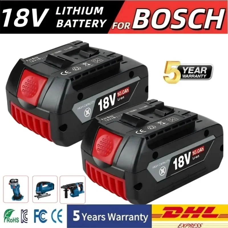 For Bosch 18V 10000mAh Professional System ProCORE Cordless Tool BAT609 BAT618 GBA18V8 Replacement Battery 21700 Battery 10.0Ah
For Bosch 18V 10000mAh Professional System ProCORE Cordless Tool BAT609 BAT618 GBA18V8 Replacement Battery 21700 Battery 10.0Ah