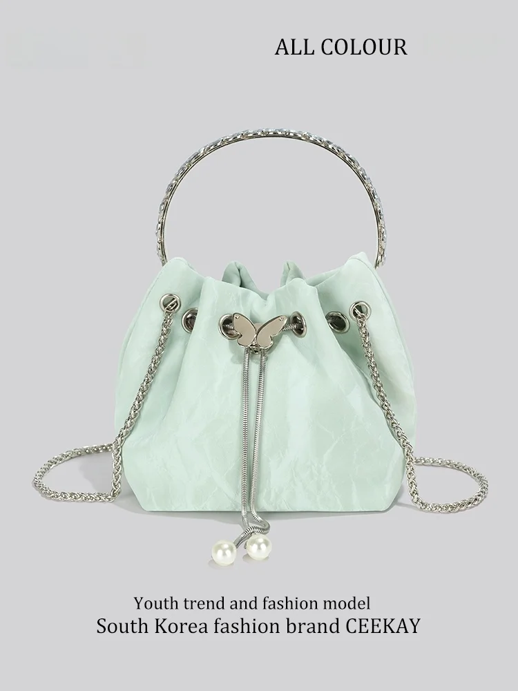 Ceekay Trendy Design Bucket Bag Chain Strap Women's Crossbody Bag Fashionable Popular Handbag Youth Daily Use Synthetic Leather
Ceekay Trendy Design Bucket Bag Chain Strap Women's Crossbody Bag Fashionable Popular Handbag Youth Daily Use Synthetic Leather