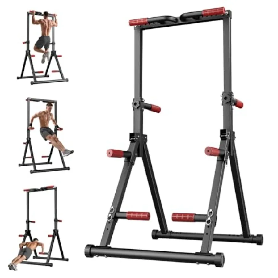 Home gym foldable pull-up bar, steel construction, black finish, supports 480 lbs with adjustable height and multi-function dip
Home gym foldable pull-up bar, steel construction, black finish, supports 480 lbs with adjustable height and multi-function dip