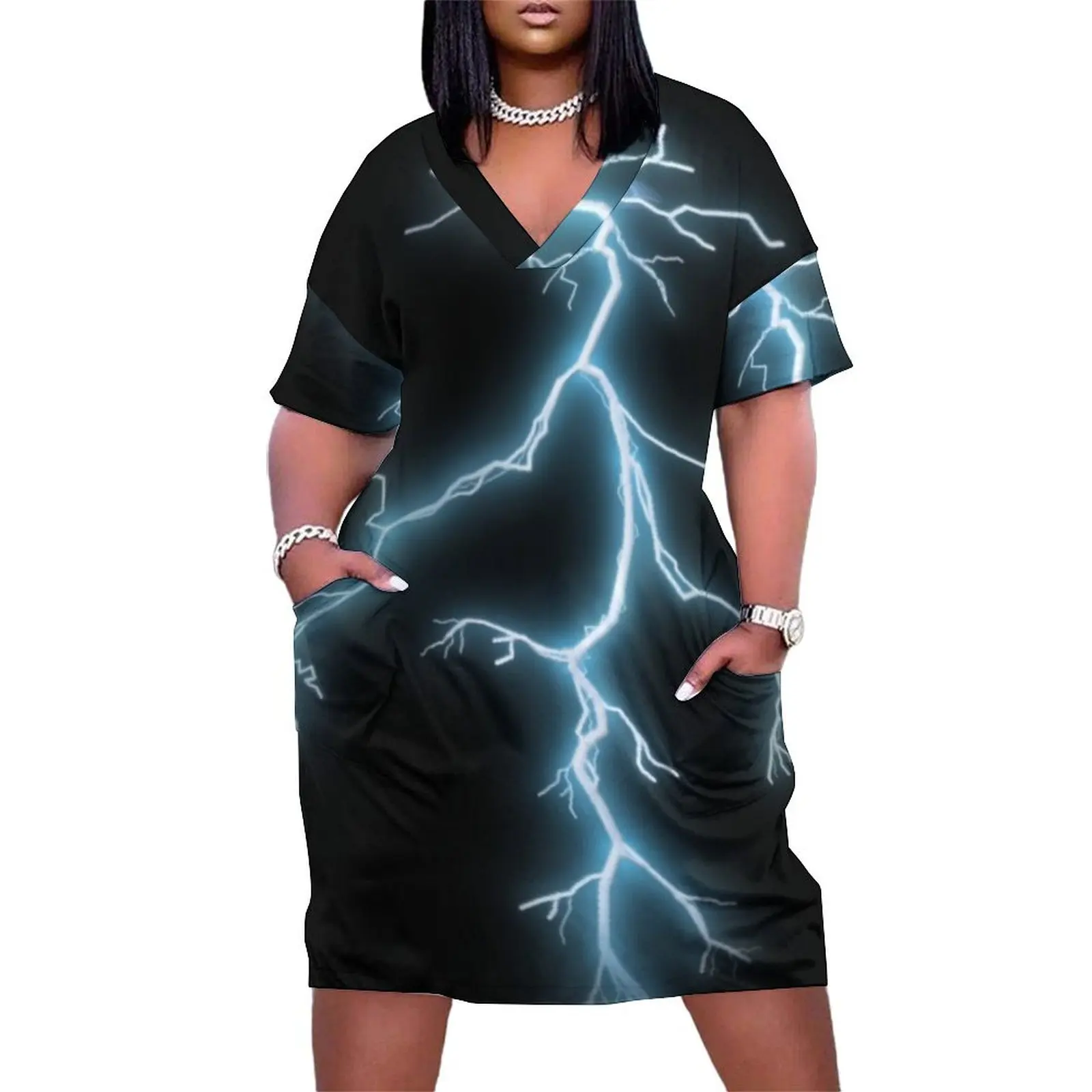 Lightning Bolt Strike Loose Pocket Dress dresses summer woman 2025 dress women summer Dress for girls women elegant luxury
Lightning Bolt Strike Loose Pocket Dress dresses summer woman 2025 dress women summer Dress for girls women elegant luxury