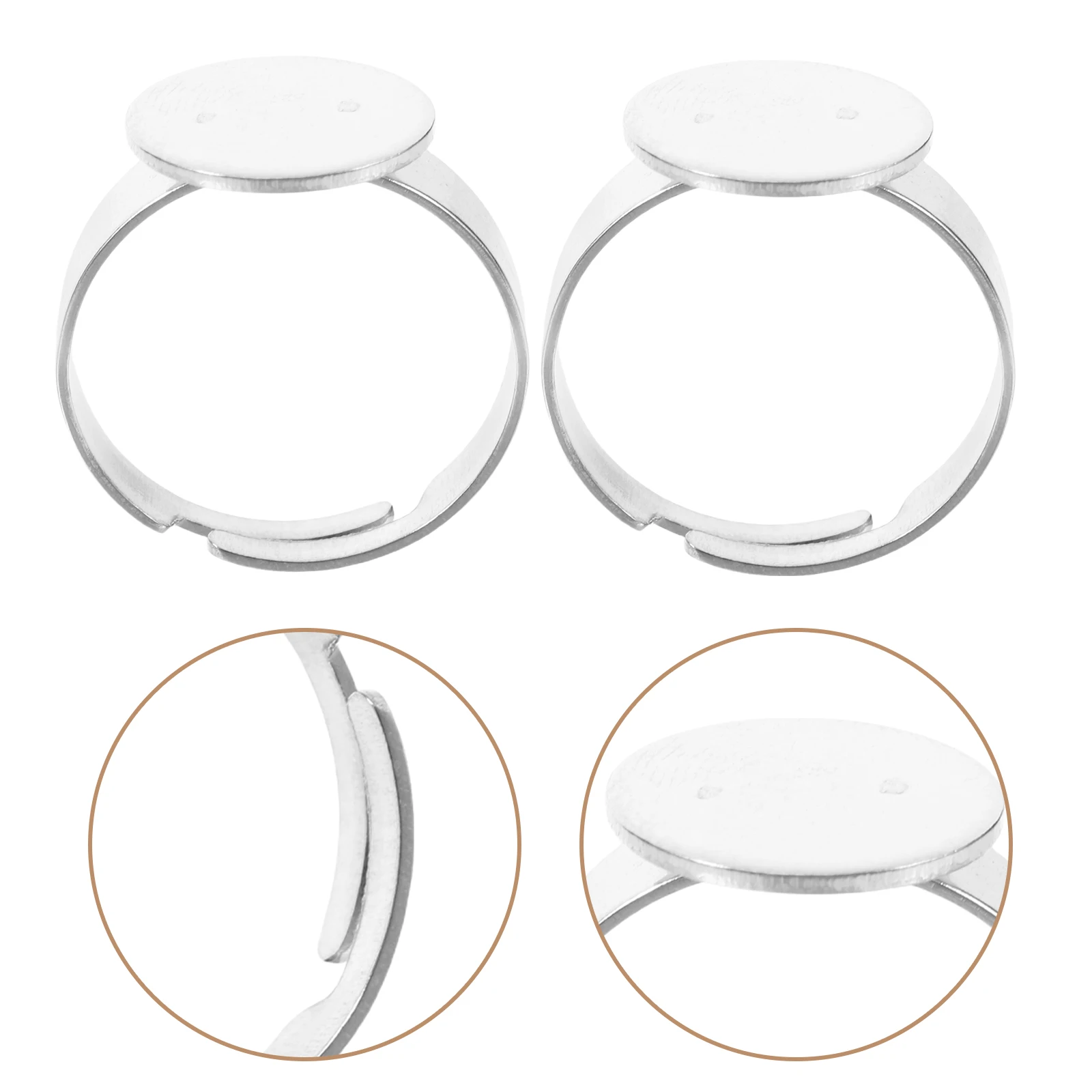 Stainless Steel Ring Tray Jewelry Making Supplies Adjustable Silver Bezel for DIY Accessories Home Crafts Durable Lead Free
Stainless Steel Ring Tray Jewelry Making Supplies Adjustable Silver Bezel for DIY Accessories Home Crafts Durable Lead Free