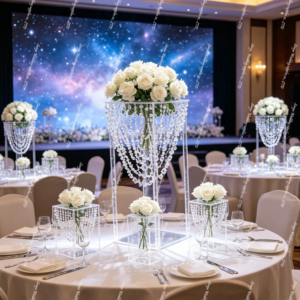 10pcs)60-90cm New table Clear Tall Black Gold Acrylic acrylic Crystal Wedding Christmas Centerpiece Candelabra Heat-Resistant
10pcs)60-90cm New table Clear Tall Black Gold Acrylic acrylic Crystal Wedding Christmas Centerpiece Candelabra Heat-Resistant