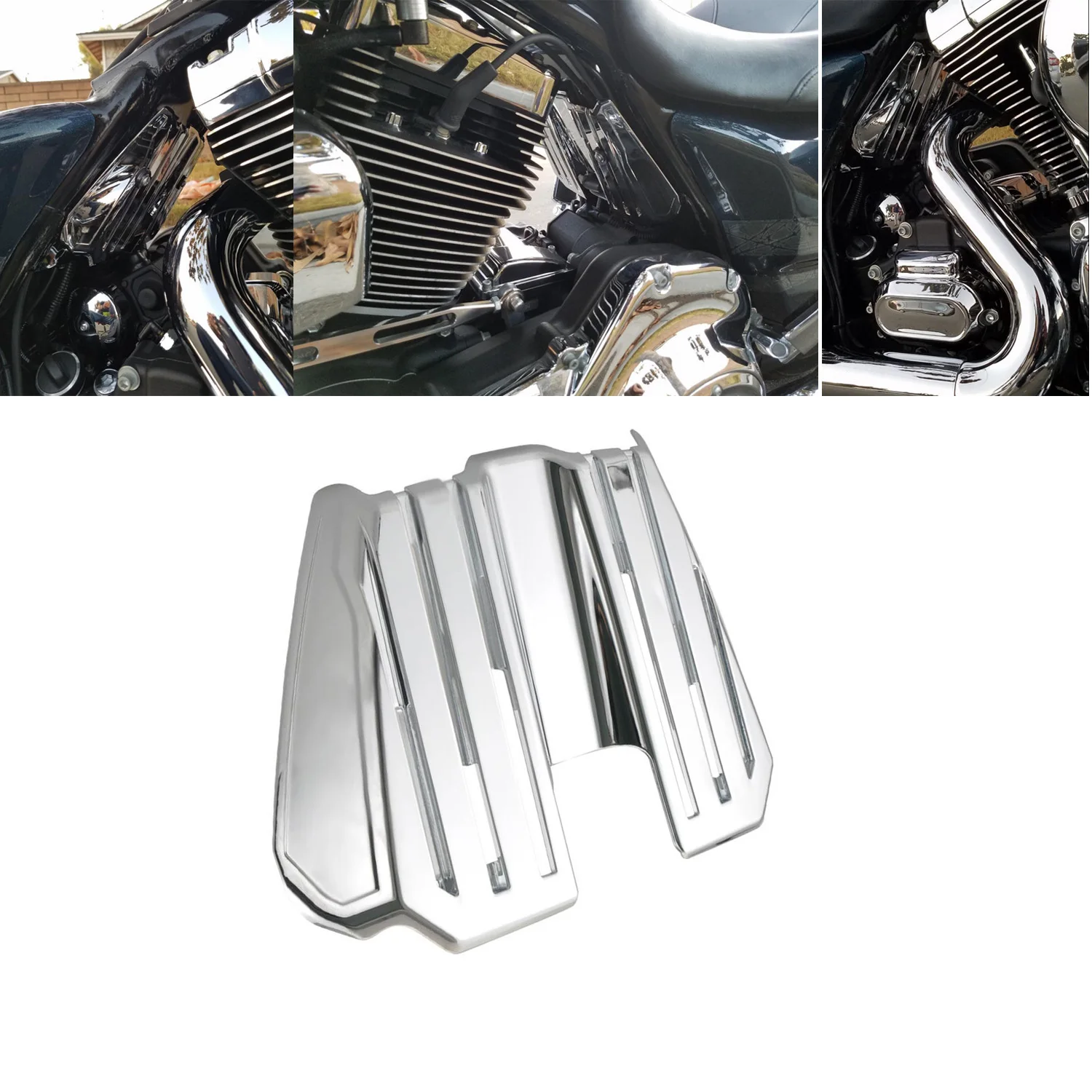 Chrome Motorcycle Spark Plug Wire Cover For Harley Touring Road King Electra Street Glide Road Glide FLH/T FLHT 2017-2019 
Chrome Motorcycle Spark Plug Wire Cover For Harley Touring Road King Electra Street Glide Road Glide FLH/T FLHT 2017-2019