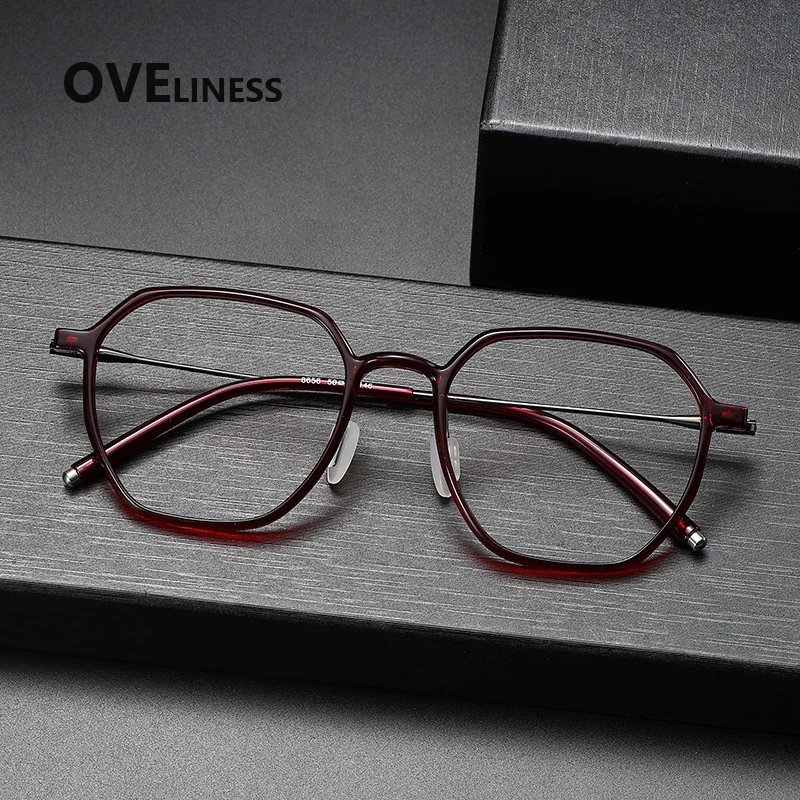 Acetate Titanium Glasses Frame Men Brand Design Retro Square Eyeglasses frames Women Spectacles Vintage Japanese male Eyewear
Acetate Titanium Glasses Frame Men Brand Design Retro Square Eyeglasses frames Women Spectacles Vintage Japanese male Eyewear