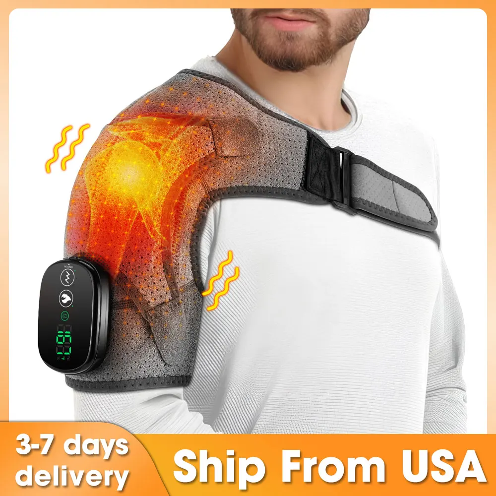 Electric Shoulder Massager Vibration Massage Heating Therapy Shoulder Support Brace Thermal Muscle Pain Relief Shoulder Pad Belt
Electric Shoulder Massager Vibration Massage Heating Therapy Shoulder Support Brace Thermal Muscle Pain Relief Shoulder Pad Belt