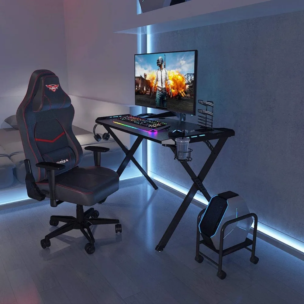 It's_Organized LED Light Computer Desk,44 X 24 Inches RGB Gaming Desk,Home Office Study Writing Tables Desk With Free Mouse Pad,
It's_Organized LED Light Computer Desk,44 X 24 Inches RGB Gaming Desk,Home Office Study Writing Tables Desk With Free Mouse Pad,