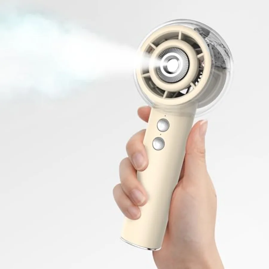 Portable Misting Fan Handheld Turbo Fan with Mist 6000mAh Battery Rechargeable Personal Fans Mister 4-Speed 25ml Water Spray Ta
Portable Misting Fan Handheld Turbo Fan with Mist 6000mAh Battery Rechargeable Personal Fans Mister 4-Speed 25ml Water Spray Ta