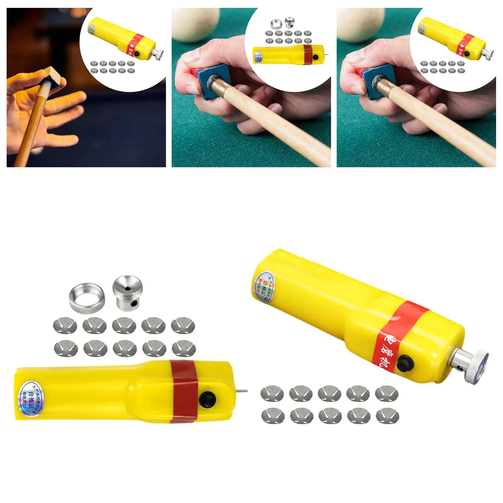 Electric Billiard Cue Tip Shaper and Sander Set Maintenance Accessory Kit for Pool Cue Repair Tools
Electric Billiard Cue Tip Shaper and Sander Set Maintenance Accessory Kit for Pool Cue Repair Tools