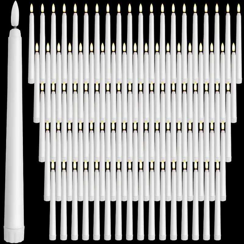 100 Pcs Flameless Taper Candles Battery Operated Taper Candles Bulk LED Flickering Flameless Candlesticks Realistic Candle Light
100 Pcs Flameless Taper Candles Battery Operated Taper Candles Bulk LED Flickering Flameless Candlesticks Realistic Candle Light