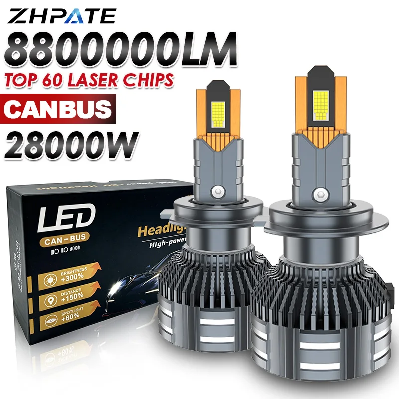 28000W H4 H7 LED Headlight With Decoder H1 H11 9005 HB3 9006 HB4 8800000LM Canbus 34 Copper Tube Car Lamp Turbo Fog Lamp 6000K
28000W H4 H7 LED Headlight With Decoder H1 H11 9005 HB3 9006 HB4 8800000LM Canbus 34 Copper Tube Car Lamp Turbo Fog Lamp 6000K