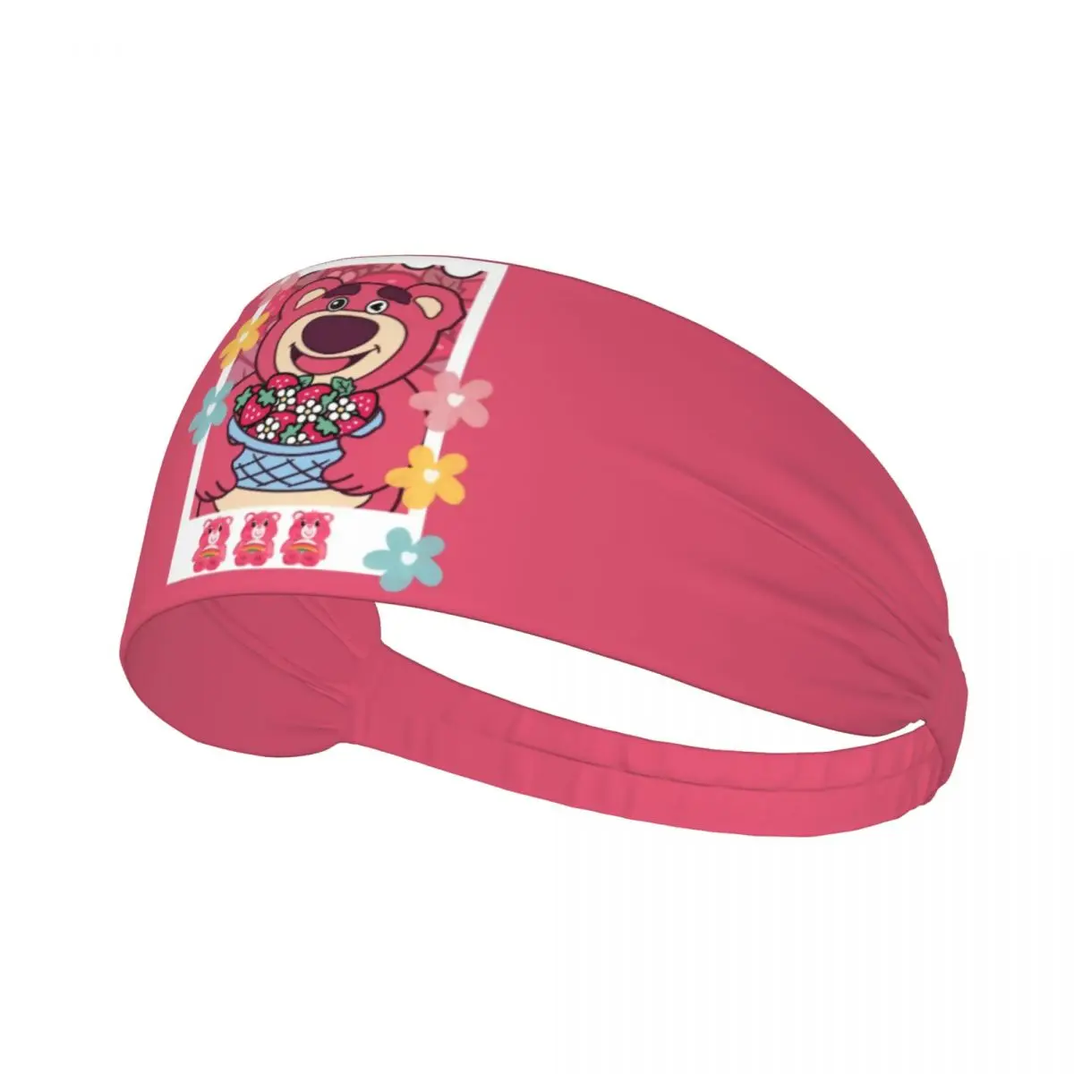 Custom Strawberry Bear Lotso Huggin Sweatband Men Women Moisture Wicking Athletic Headband for Football
Custom Strawberry Bear Lotso Huggin Sweatband Men Women Moisture Wicking Athletic Headband for Football