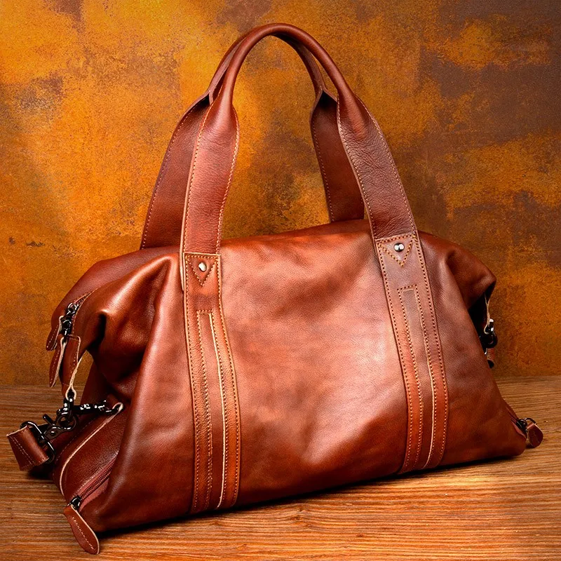 European and American genuine leather travel bags for men, fitness handbags, casual crossbody bags, top-grain cowhide luggage ba
European and American genuine leather travel bags for men, fitness handbags, casual crossbody bags, top-grain cowhide luggage ba